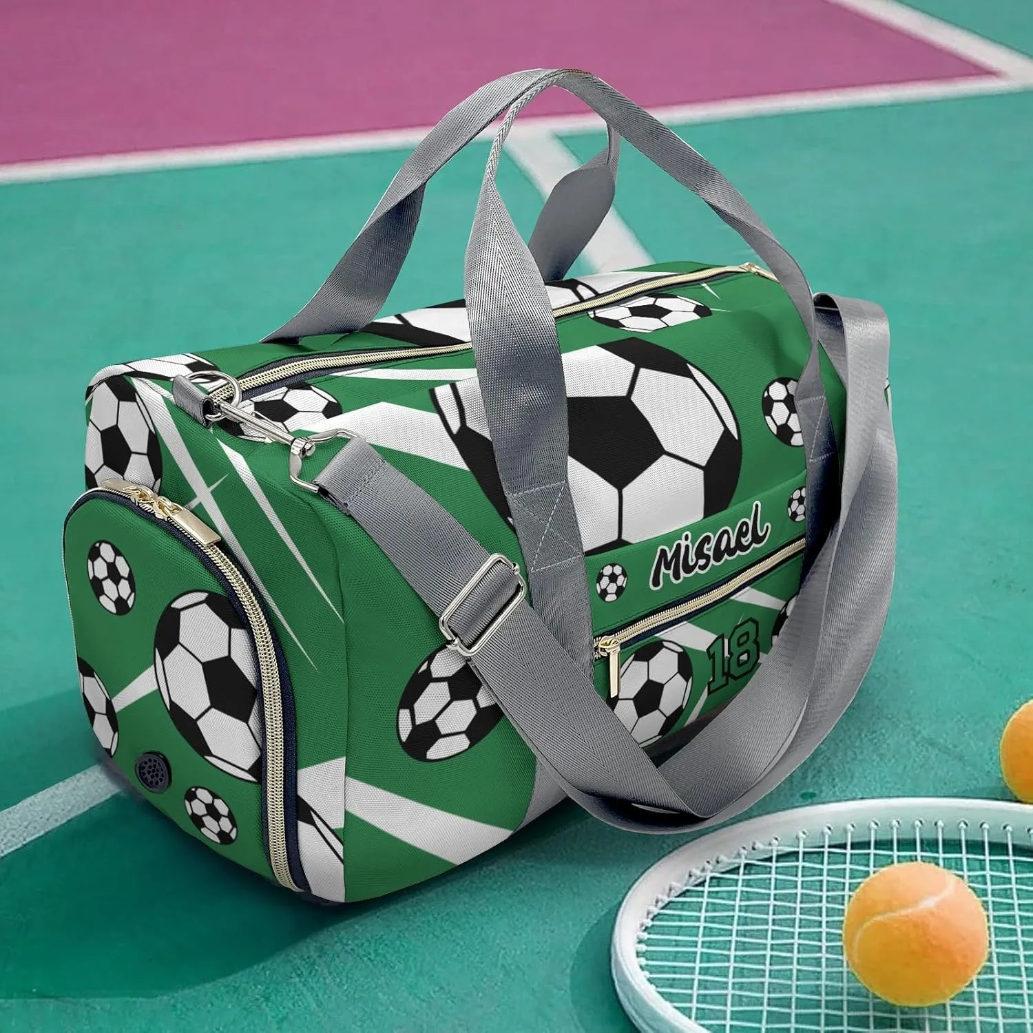 Custom Duffel Bag Sport Travel Bags Soccer Team Player Carry On Luggage Bags Personalized Duffle Bag Gifts