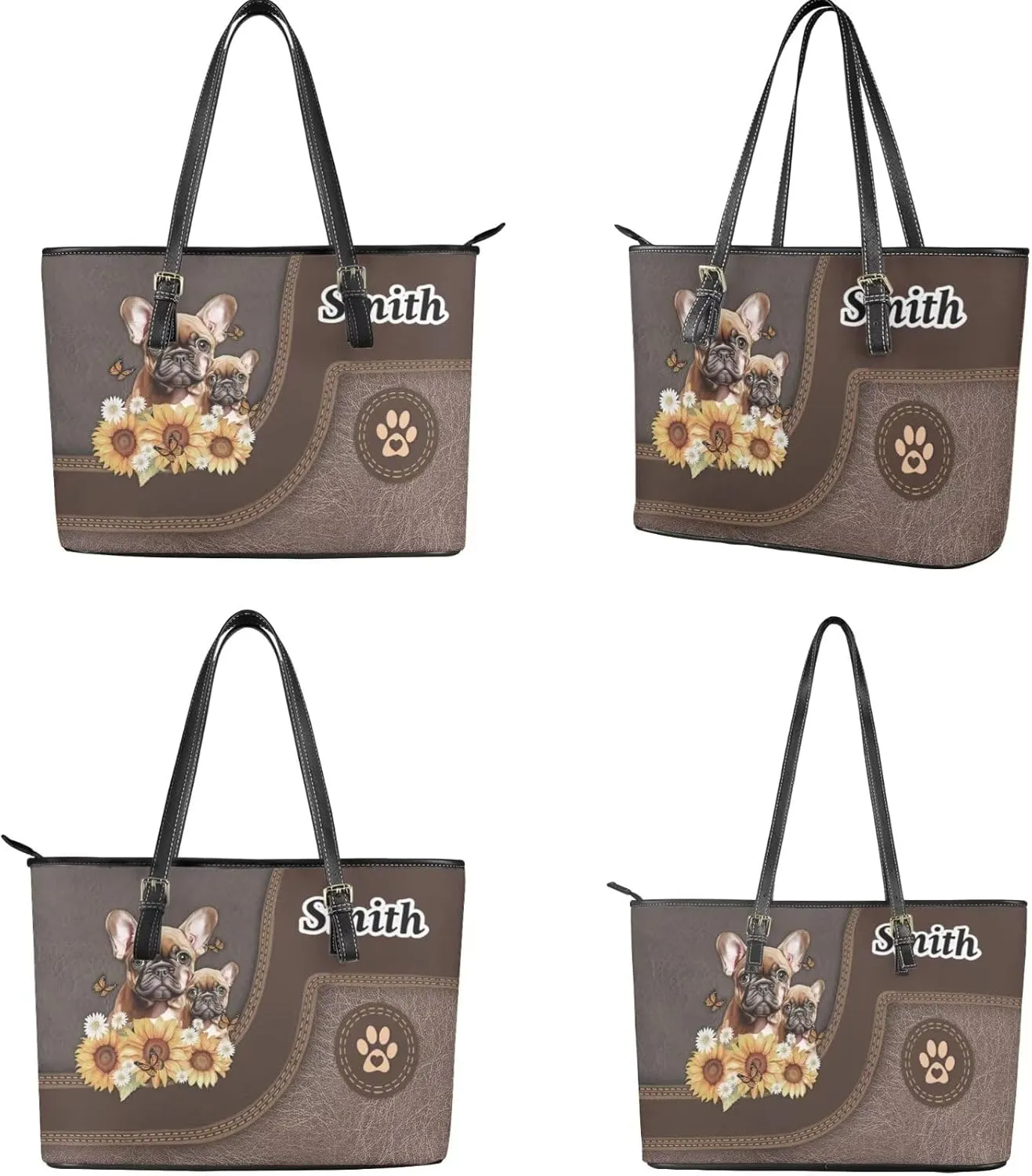 Customized Women Handbags Wallet Sets Leather Shoulder Bags Top Handle Satchel Tote Bag with Matching Wallet