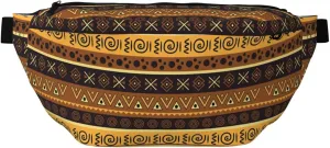 Cute African Tribes Bags for Women Men Crossbody Waist Bag With Adjustable Strap Fanny Pack