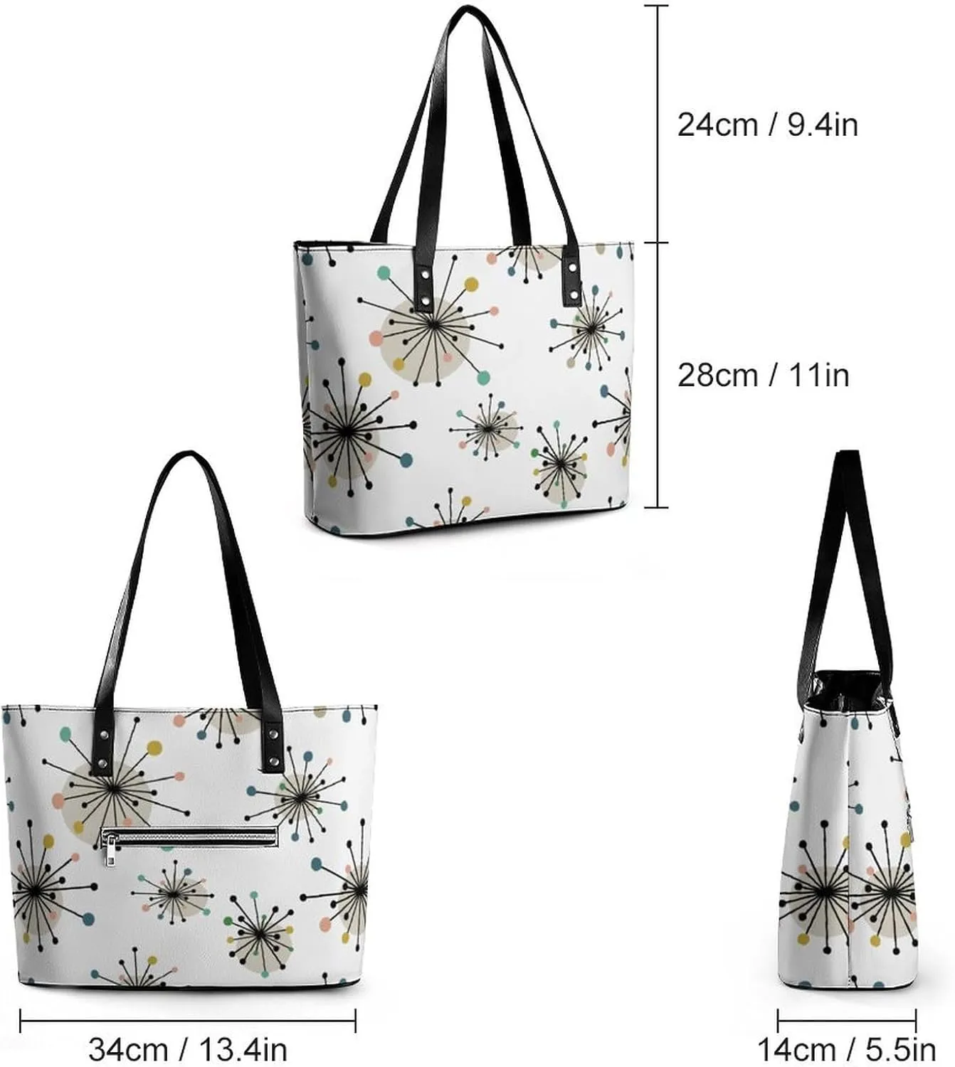 Cute AutismAwareness A Leather Handbag with Large Capacity And Portability