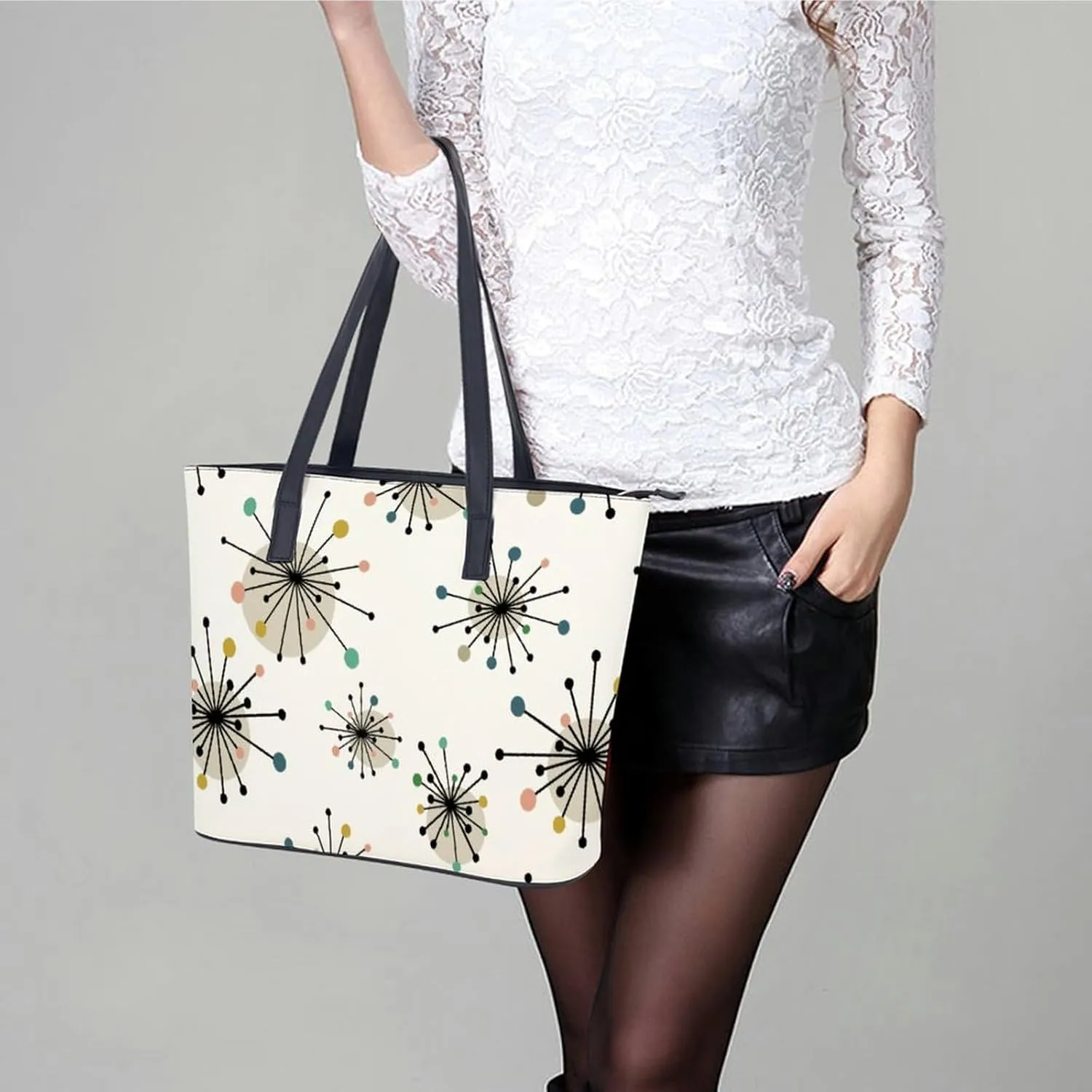 Cute AutismAwareness A Leather Handbag with Large Capacity And Portability