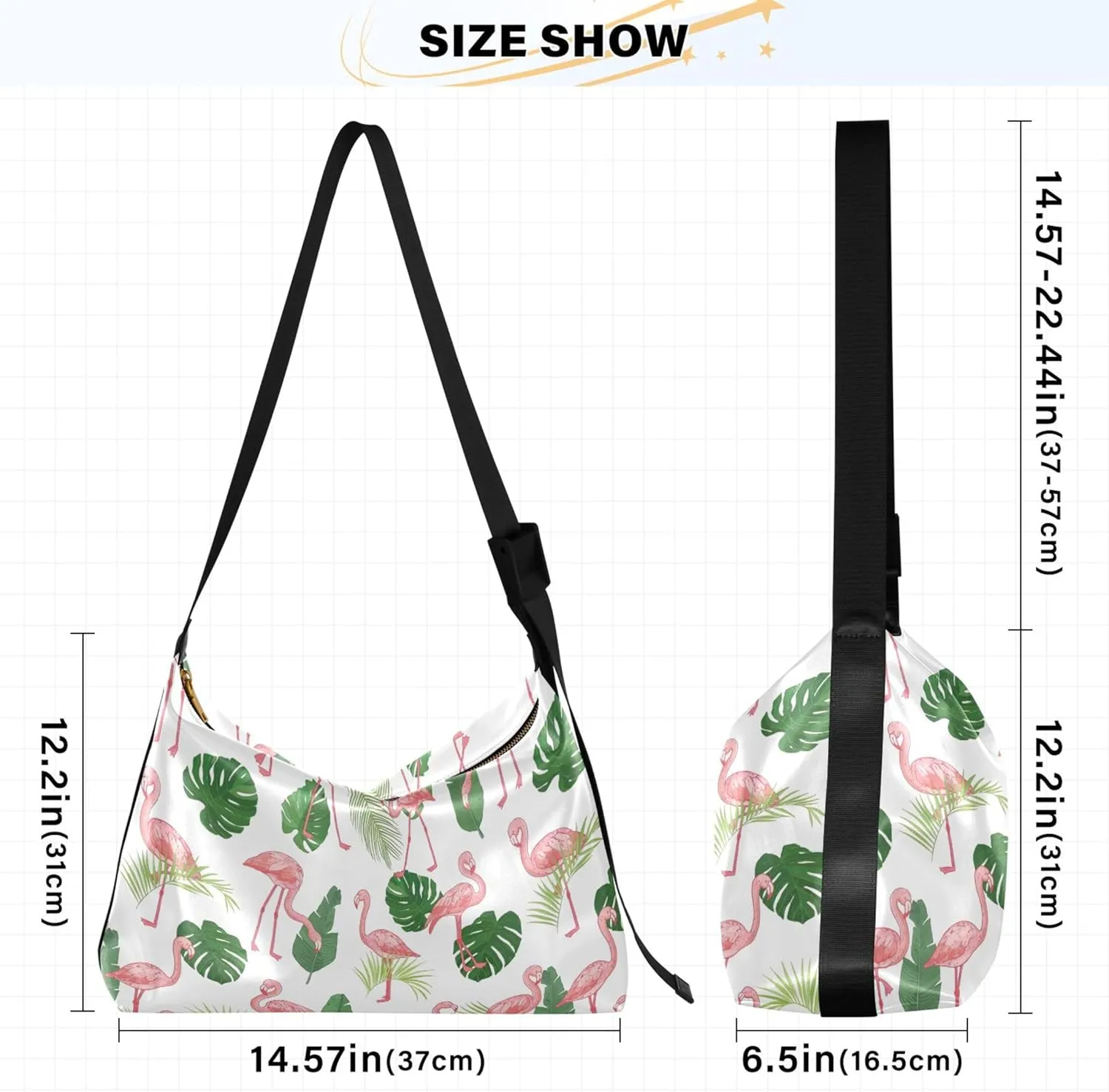Cute Brown Sloth Beige Leather Hobo Handbags Women Large Purse Crossbody Art Animal Print Womens Fall Purses