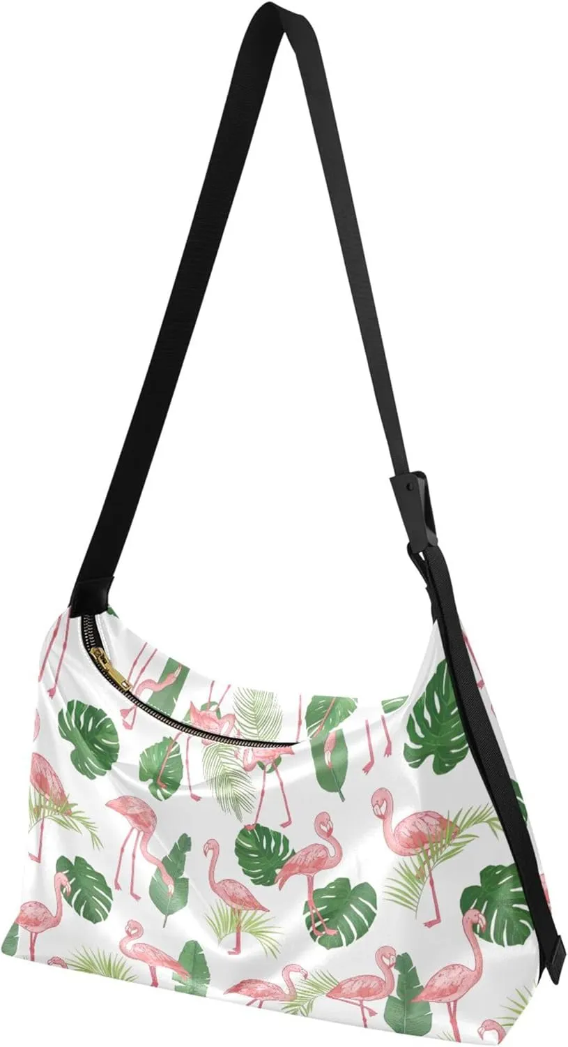 Cute Brown Sloth Beige Leather Hobo Handbags Women Large Purse Crossbody Art Animal Print Womens Fall Purses