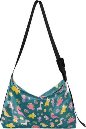Cute Bulldog Hobo Leather Bags for Women Large Crossbody Purse Stylish Animal Print Shoulder Handbag Purse