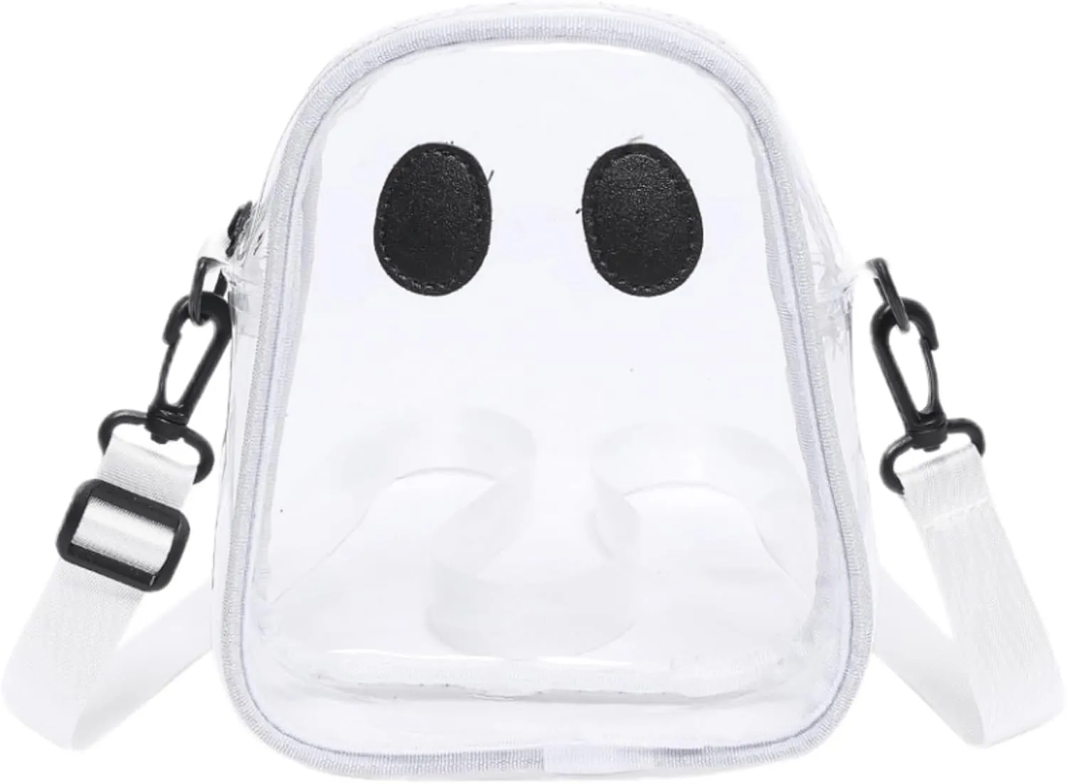 Cute Ghost Clear Purse,Clear Bag For Stadium Events,Stadium Approved Crossbody Bag Purses for Women Adjustable Strap