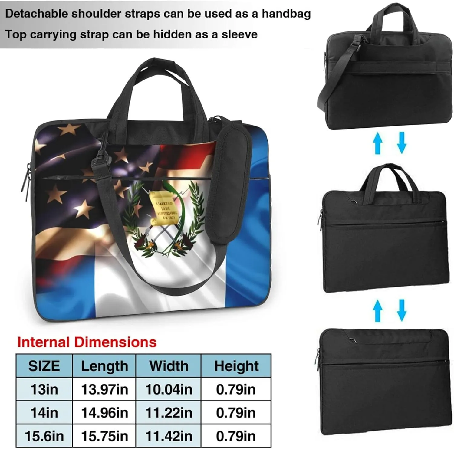 Cute hedgehog and mushrooms Forest Laptop Shoulder Bag ​for Men Women, Computer Carrying Case Messenger Bag with Strap