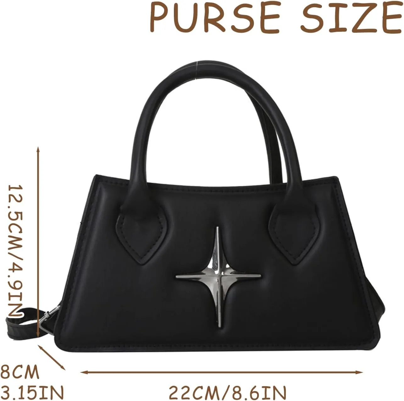 Cute Purse Small Futuristic Bag Gothic Y2k Mini Purses Minimalist Punk Classic Vintage Handbag