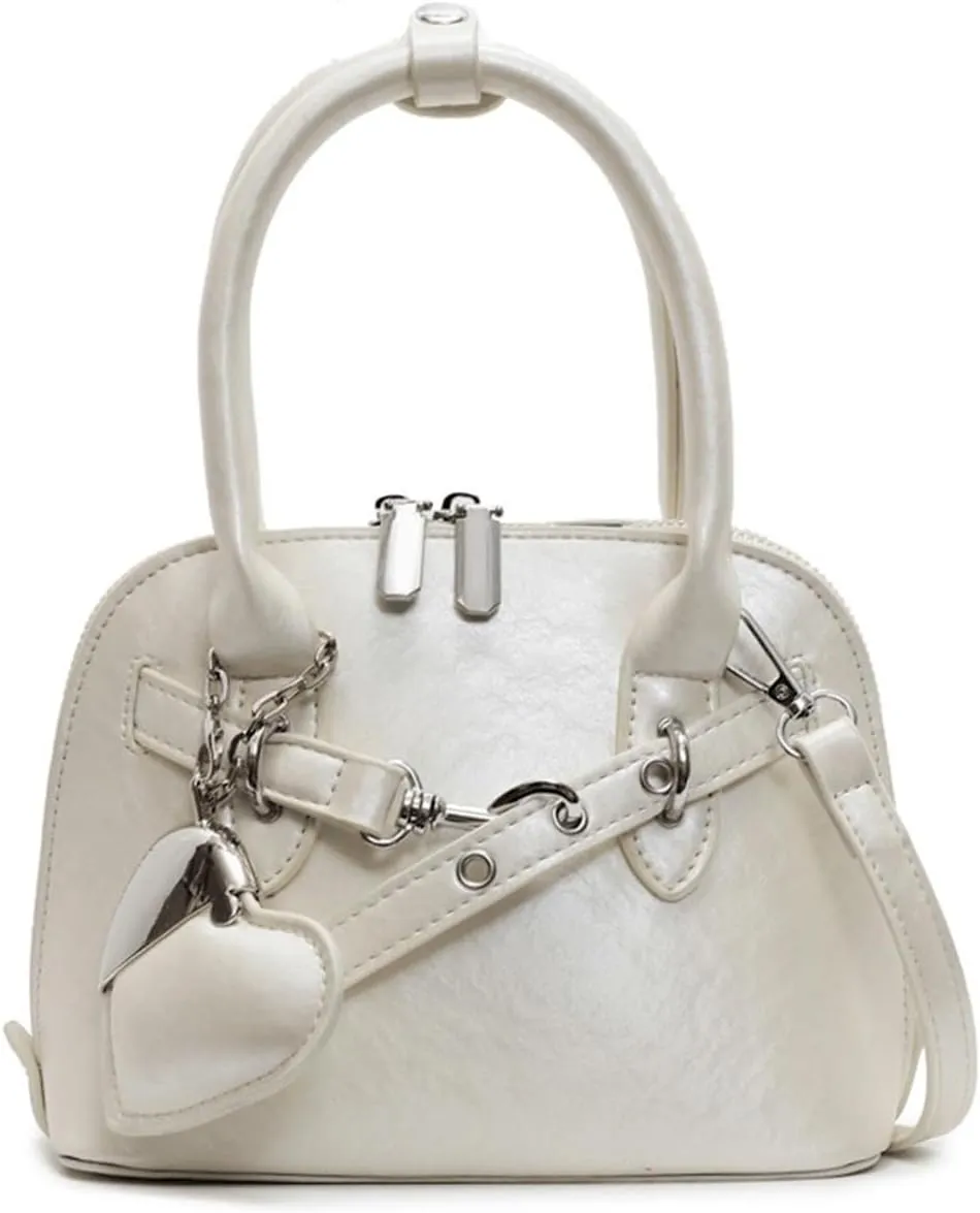 Cute Purse Small Heart Charm Y2K Grunge Bag Mini Purses Retro French Edgy Punk Vintage Handbag