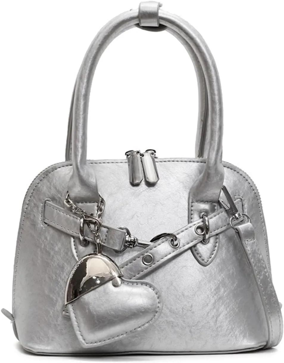 Cute Purse Small Heart Charm Y2K Grunge Bag Mini Purses Retro French Edgy Punk Vintage Handbag