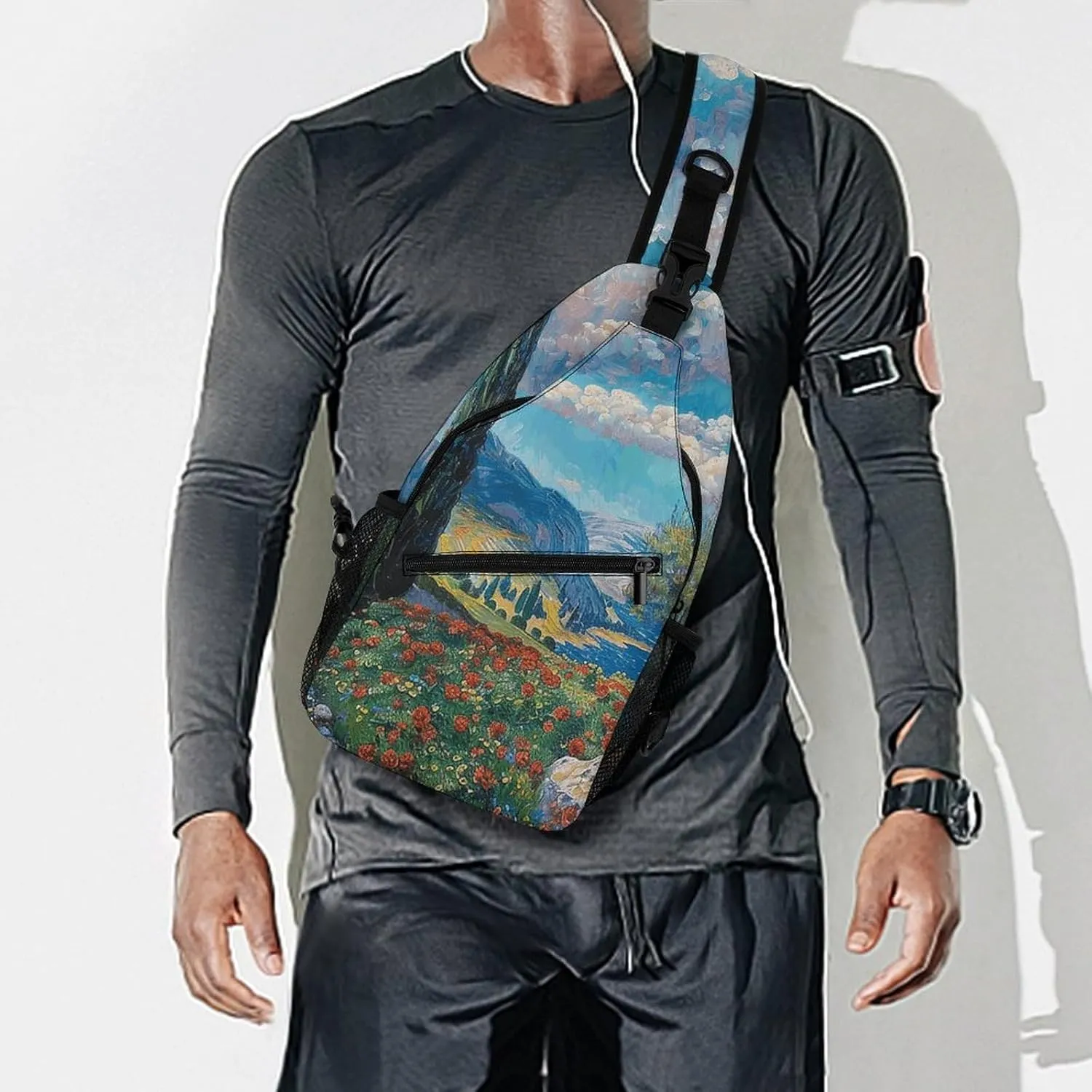 Cypress Trees Outdoors Sling Bag Crossbody Bags Cross Body Bag Fanny Packs Chest Bags Sling Purses for Travel