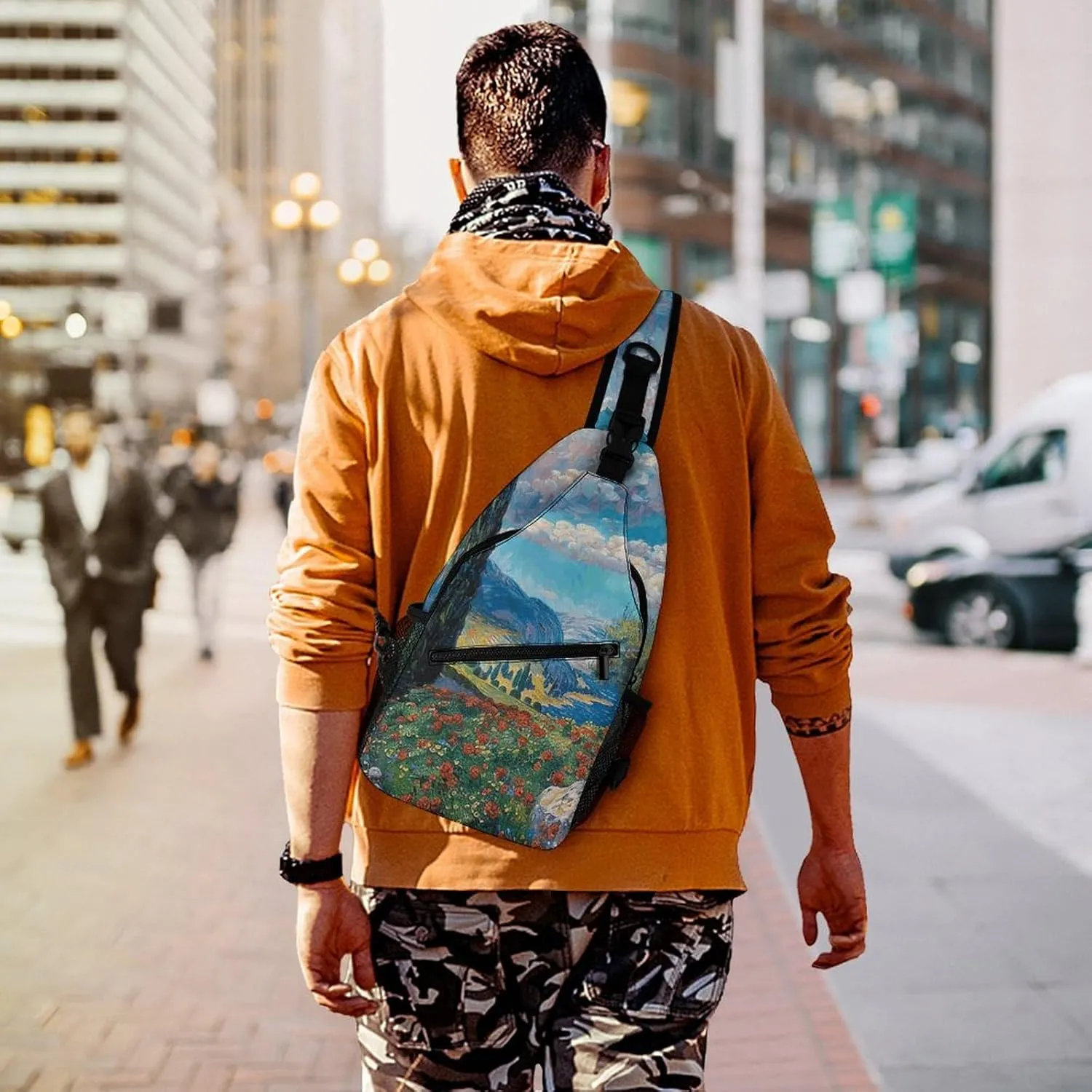 Cypress Trees Outdoors Sling Bag Crossbody Bags Cross Body Bag Fanny Packs Chest Bags Sling Purses for Travel