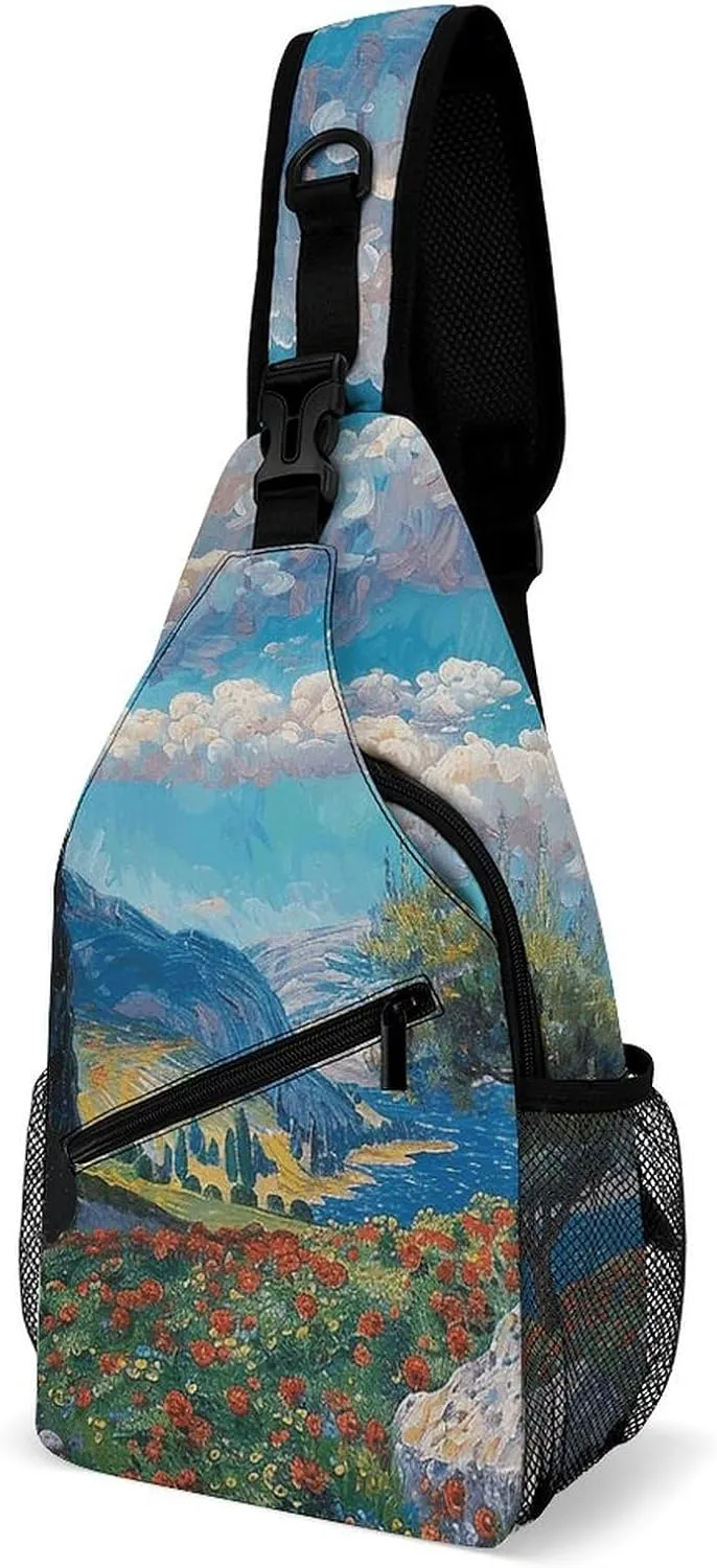 Cypress Trees Outdoors Sling Bag Crossbody Bags Cross Body Bag Fanny Packs Chest Bags Sling Purses for Travel