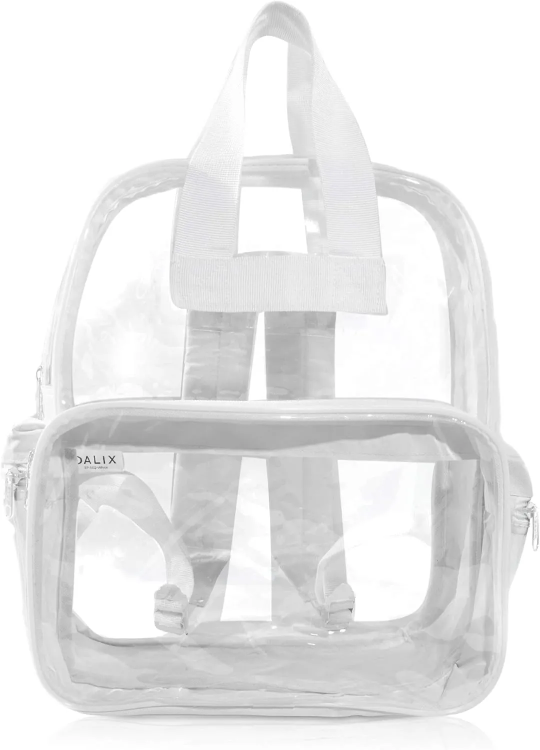 DALIX Clear Backpack Bags Smooth Plastic (White)