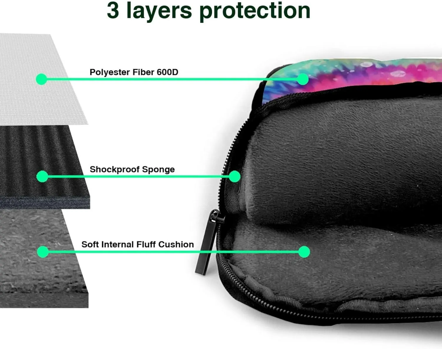 Dalmatian Dog Laptop Shoulder Bag ​for Men Women, Computer Carrying Case Messenger Bag with Strap