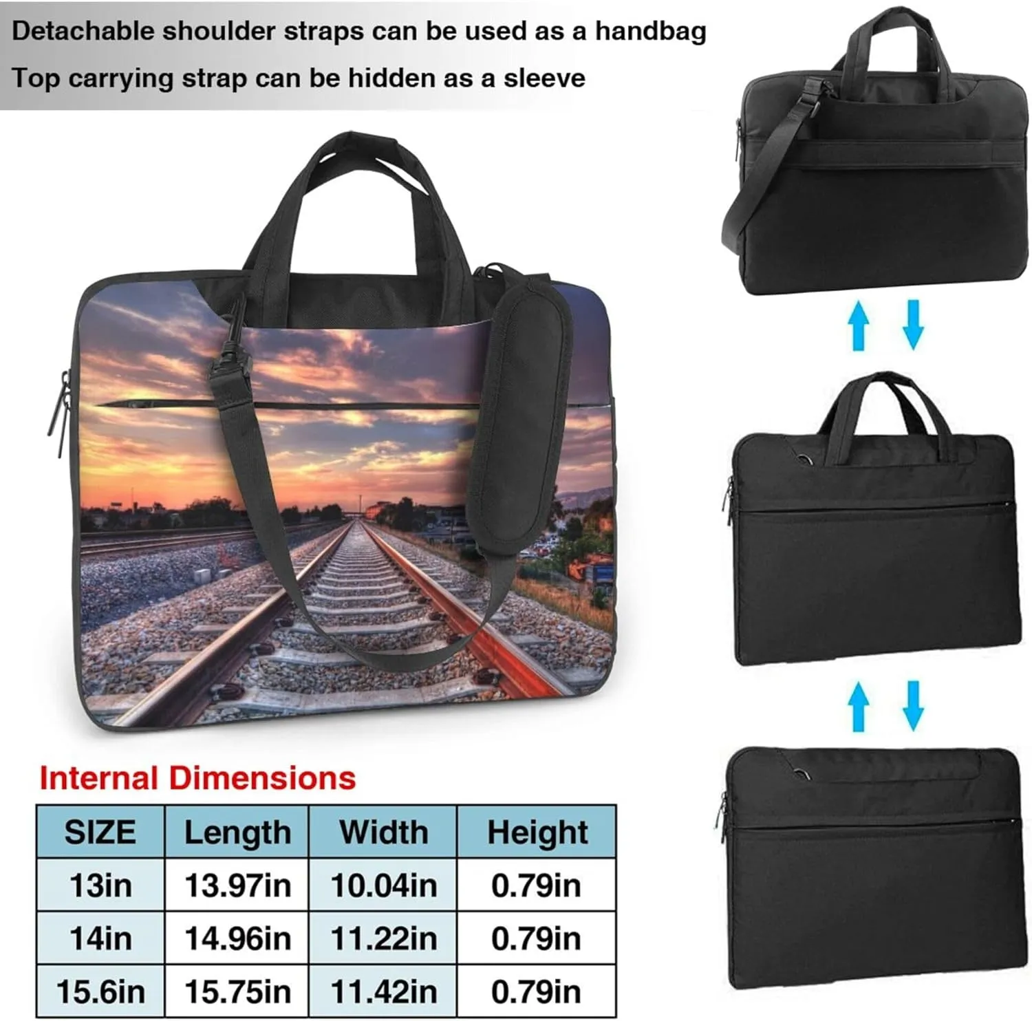 Dalmatian Dog Laptop Shoulder Bag ​for Men Women, Computer Carrying Case Messenger Bag with Strap