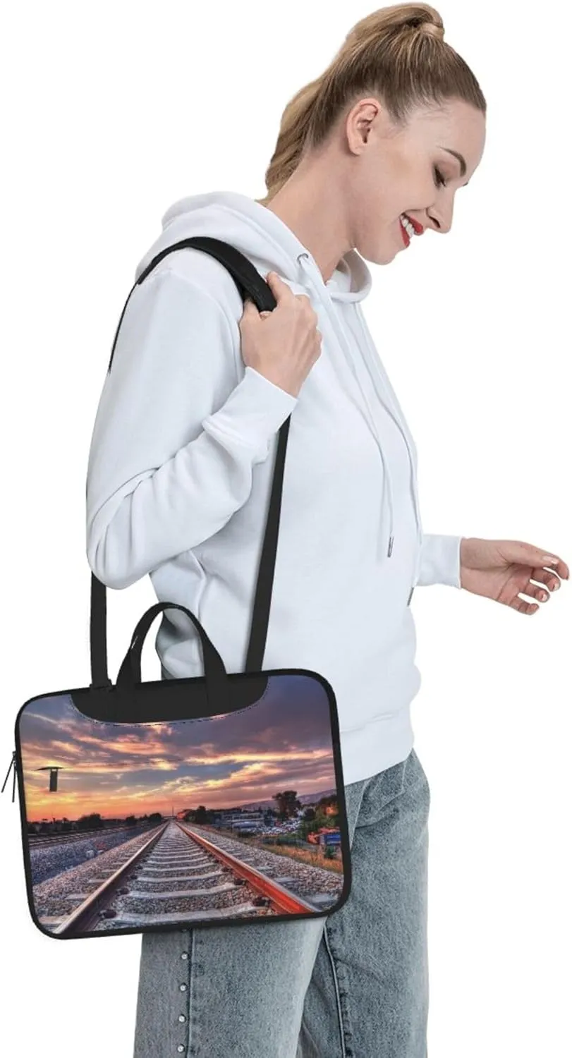 Dalmatian Dog Laptop Shoulder Bag ​for Men Women, Computer Carrying Case Messenger Bag with Strap