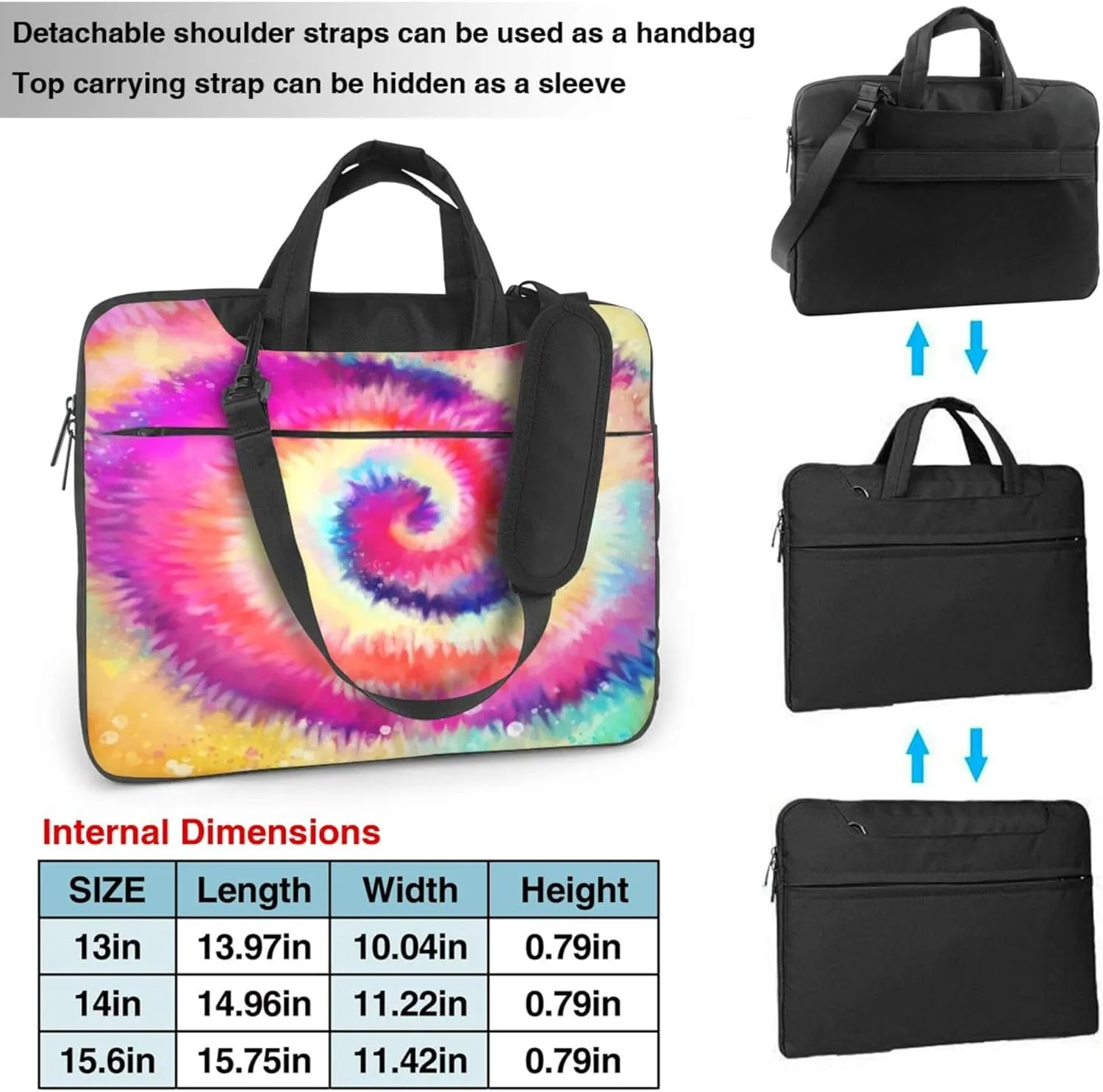 Dalmatian Dog Laptop Shoulder Bag ​for Men Women, Computer Carrying Case Messenger Bag with Strap