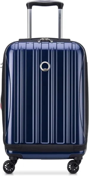 DELSEY PARIS Helium Aero Hardside Expandable Luggage with Spinner Wheels, Blue Cobalt, Carry-On 19 Inch