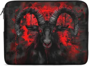 Demon Goat Head Gothic Laptop Sleeve 13/15 Inch Briefcase Cover Shockproof Protective Case Handbags Portable Laptop Bag