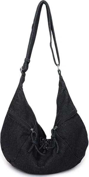 Denim Crossbody Bag Casual Messenger Shoulder Bag Change Purse Travel Daypacks