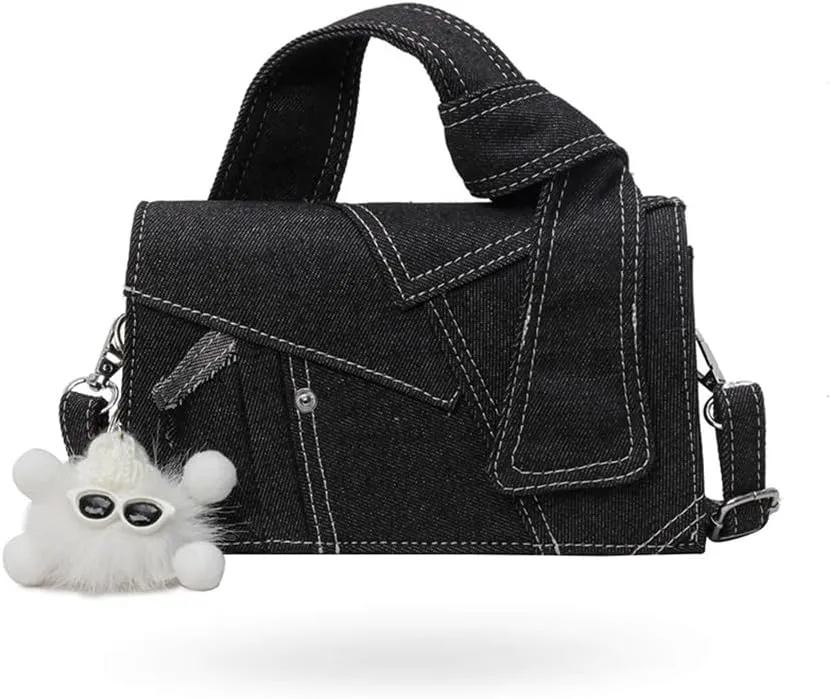 Denim crossbody bags for women Denim purses for women Premium Texture Crossbody Bag Top Handle Clutch Handbag 2025 New