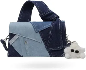 Denim crossbody bags for women Denim purses for women Premium Texture Crossbody Bag Top Handle Clutch Handbag 2025 New
