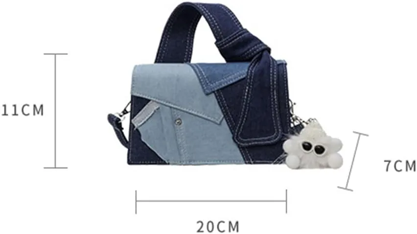 Denim crossbody bags for women Denim purses for women Premium Texture Crossbody Bag Top Handle Clutch Handbag 2025 New