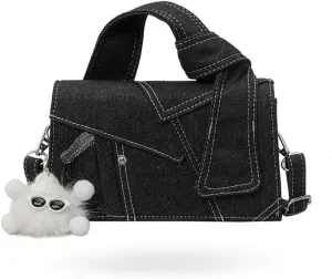 Denim crossbody bags for women Denim purses for women Premium Texture Crossbody Bag Top Handle Clutch Handbag 2025 New