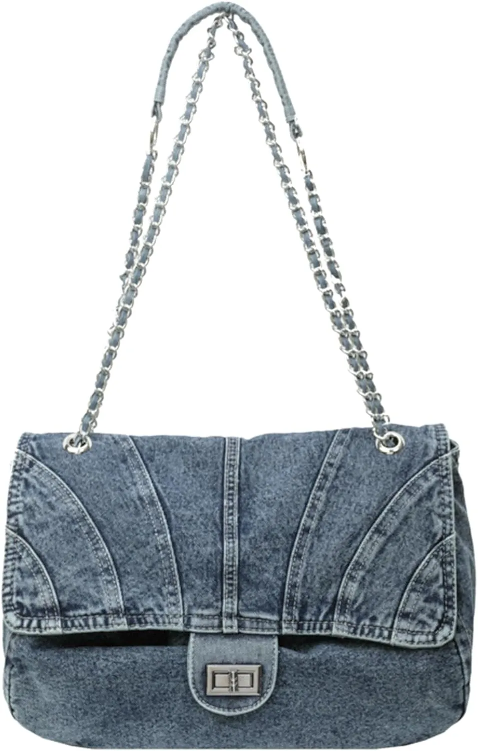 Denim Purse for Women Jean Purses Tote Bag for Women Handbags Work Bags Trendy Crossbody Bags Womens Shoulder Bag