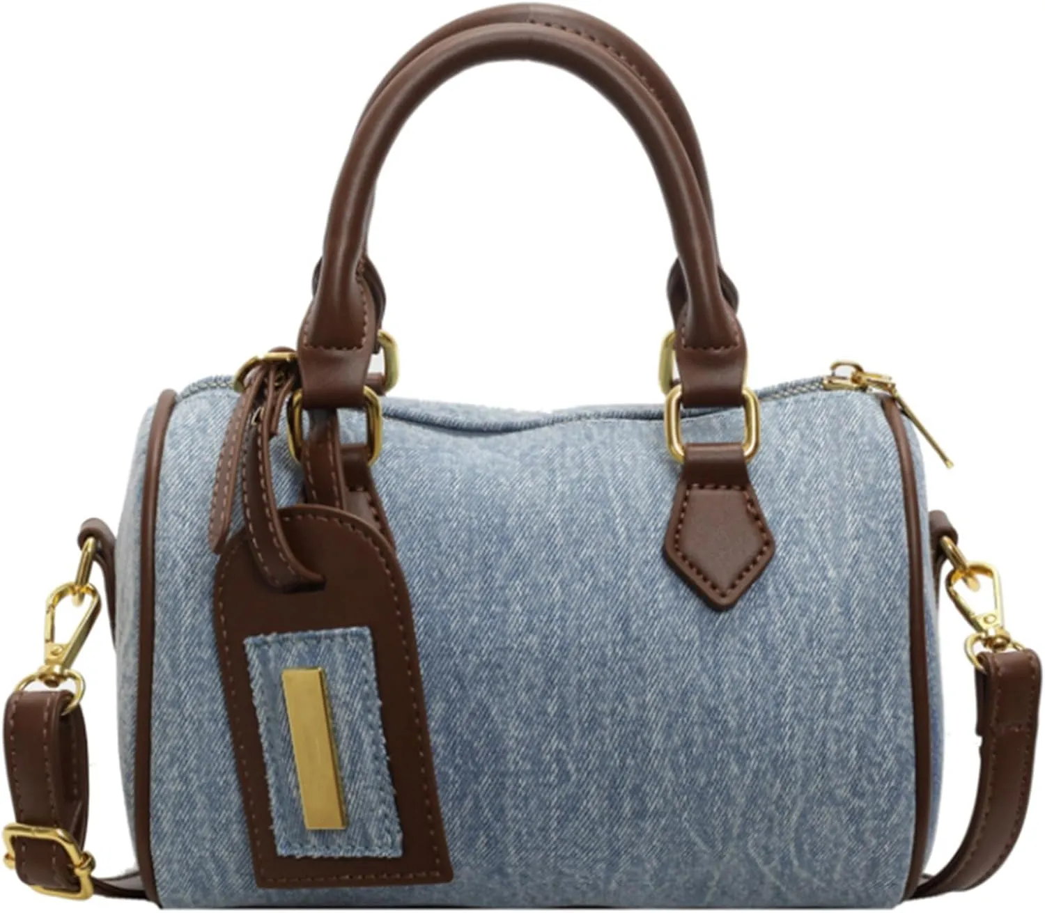 Denim Vintage Bag Women, Shoulder Pillow Bag, Casual Hundred Commuter Tote Crossbody