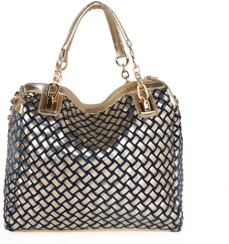 Denim Women Shoulder Bag Crystal Rhinestone Purse Handbag Jeans Crossbody Bag Ladies Tote Bag