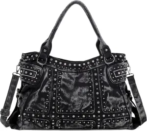 Designer Denim Handbags for Women Hobo Tote Bag Crossbody Denim Purses Blue Jean Shoulder Bag