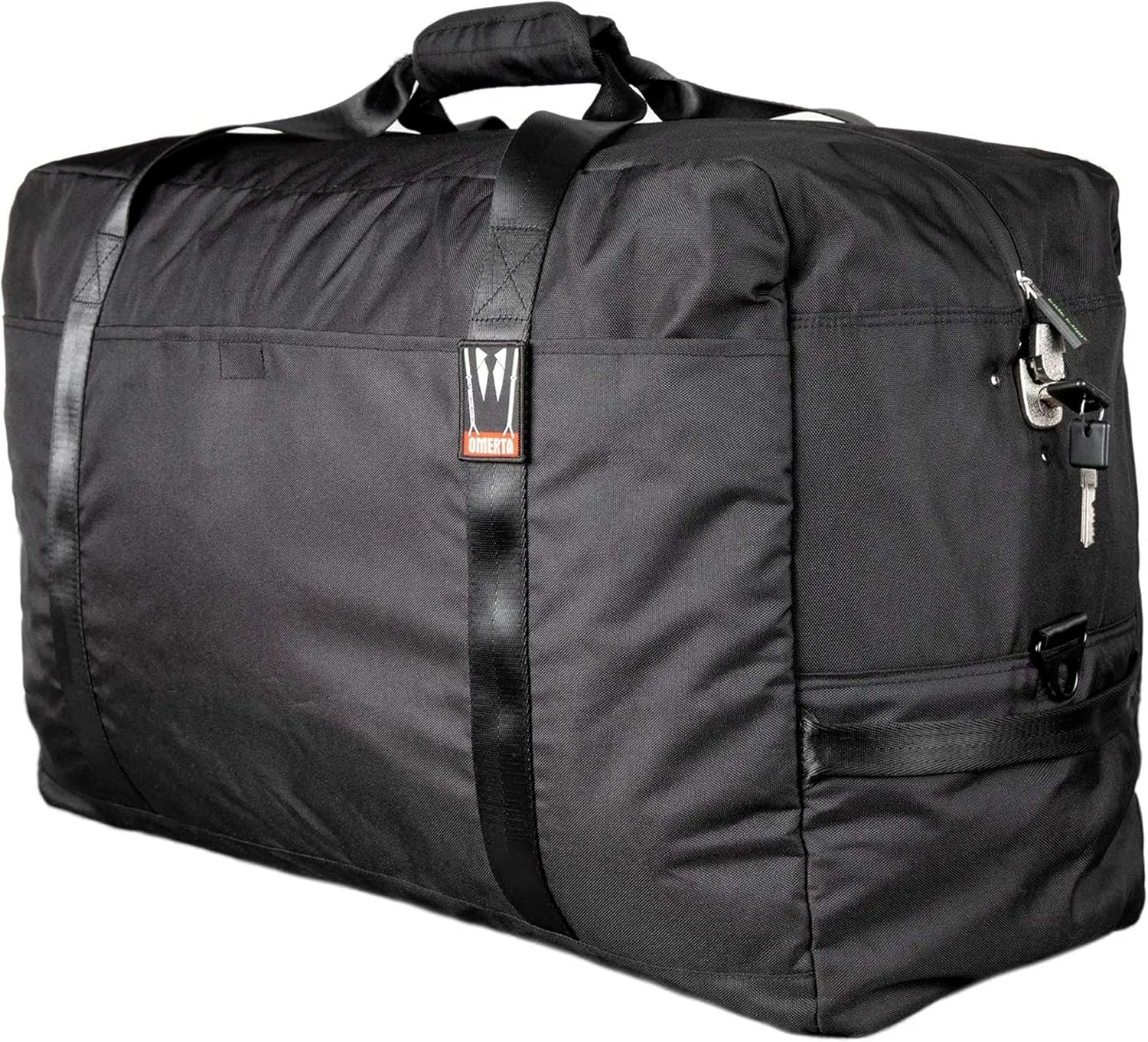 DIME BAGS Cleaner | Large Carbon-Lined Duffle Bag | Lockable Zippered Bag (Black)