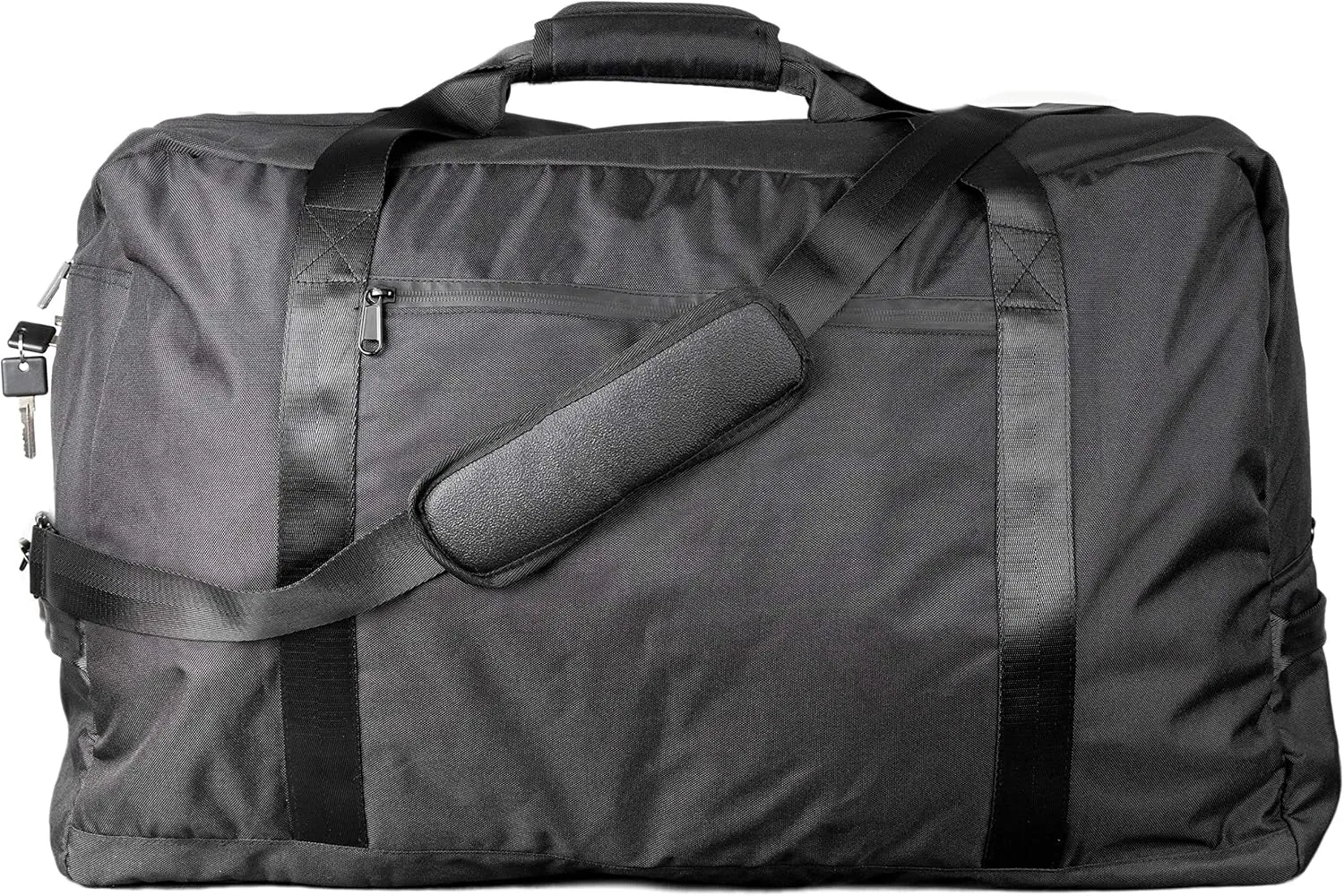 DIME BAGS Cleaner | Large Carbon-Lined Duffle Bag | Lockable Zippered Bag (Black)