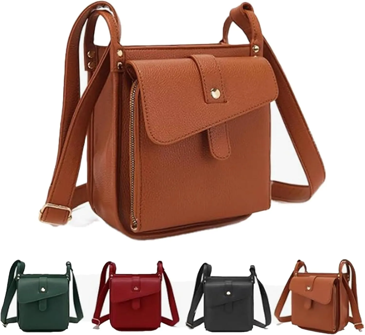 Dollver, Dollver Crossbody Purse, Messenger Shoulder Bag, Dollver Unique Design Crossbody Leather Bag for Women
