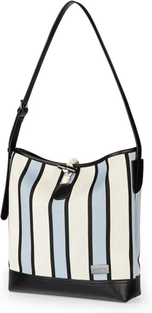 DOMAT Tote bag for Women, Striped Crossbody Satchel bag, Chic Laptop Shoulder Bag,Unique Trendy Purses