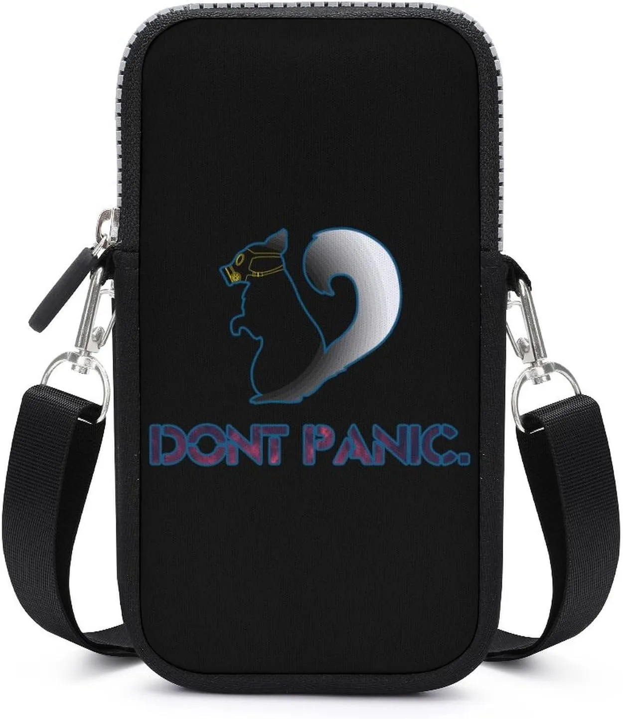Dont Panic Small Cell Phone Purse Crossbody Waterproof Mini Bag Wallet with Adjustable Strap
