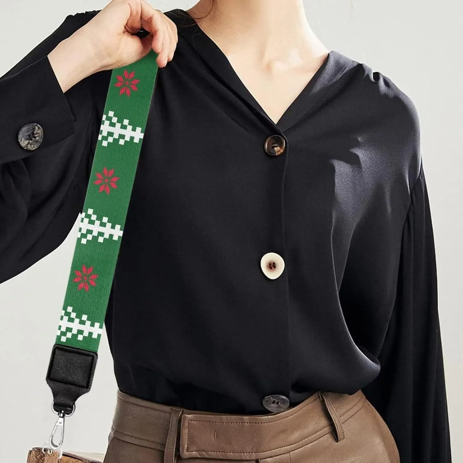 Doojoayie Wide Purse Strap, Replacement Crossbody Handbag Shoulder Bag Strap for Woman Girl, Bag Decoration