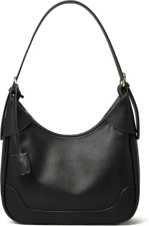 DORIS&JACKY Chic Vegan Leather Hobo Purse For Women Designer Top Handle Shoulder Handbags With Two Adjustable Straps