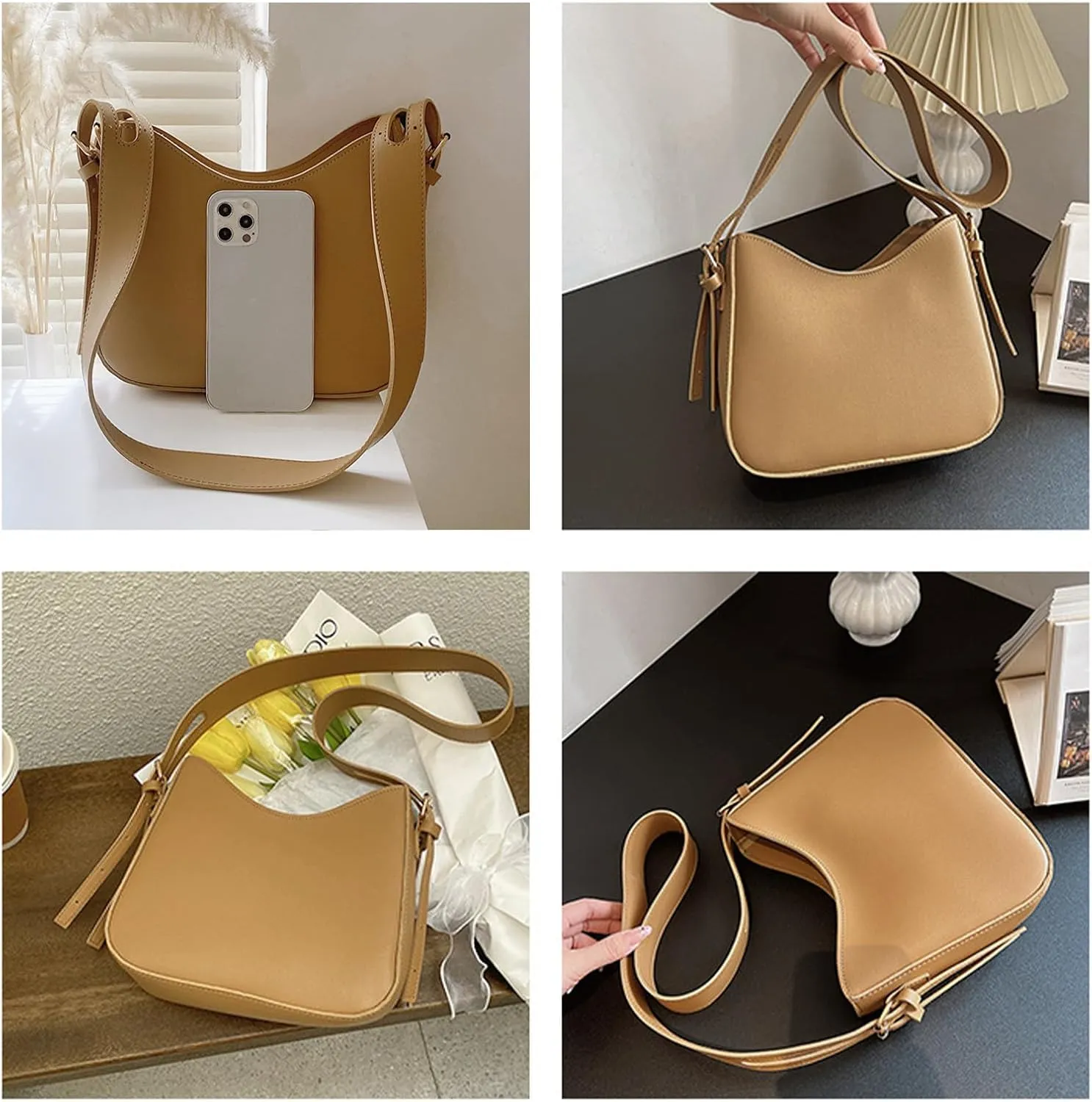 DOTBABY Trendy Shoulder Bag for Women, Stylish Tote Bag for Women Ladies with Zipper for Work,Travel,Shopping,Party Pendant
