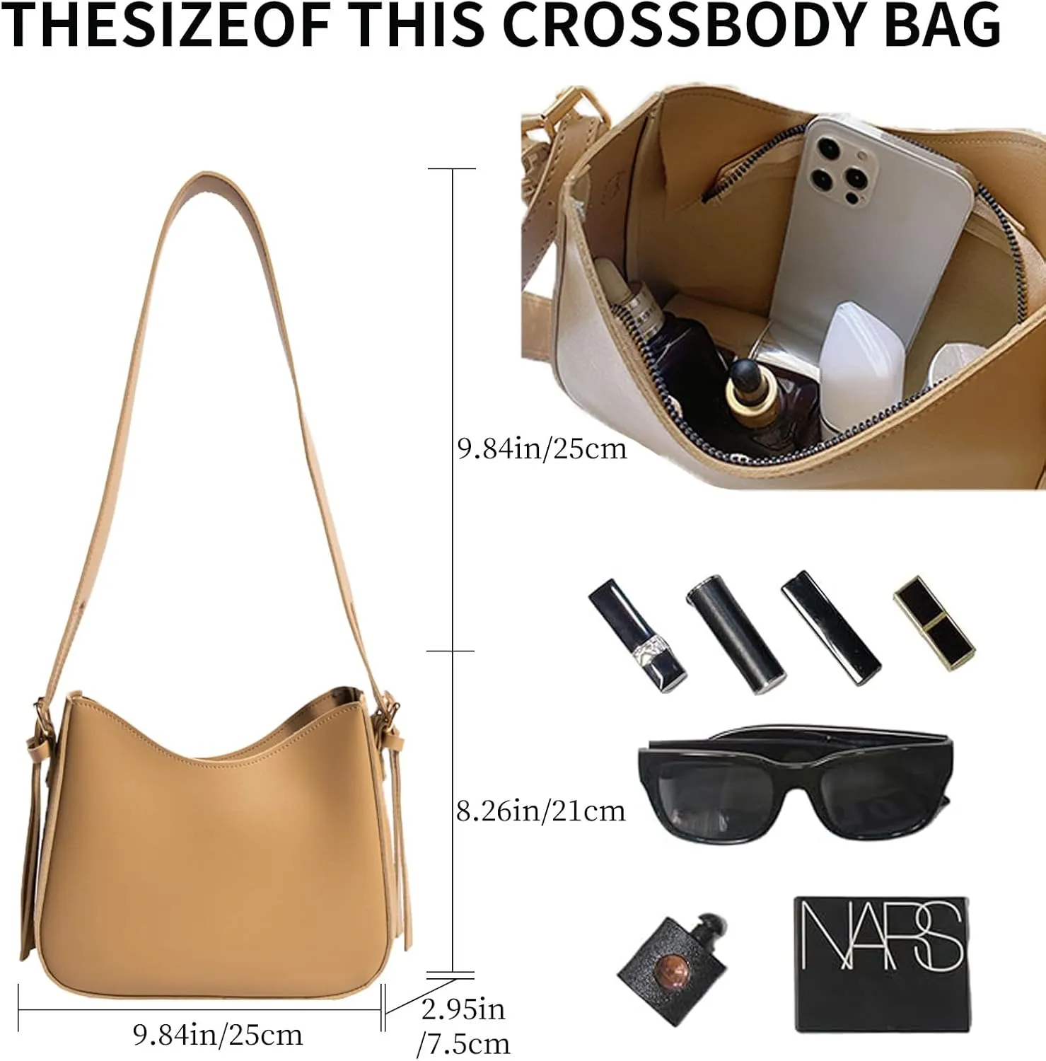DOTBABY Trendy Shoulder Bag for Women, Stylish Tote Bag for Women Ladies with Zipper for Work,Travel,Shopping,Party Pendant