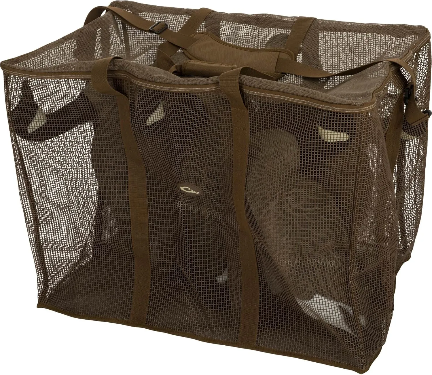 Drake Waterfowl Floater Series Decoy Bag - Hunting Slotted Lightweight Quick-Drying Duck Goose Decoy Storage Bag, 6-Slot Goose, Brown
