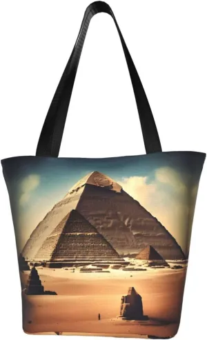 Dreaming of the Pyramids of Khufu Fashionable shoulder handbag, women's crossbody shoulder bag, suitable for weekend travel shopping shoulder bag