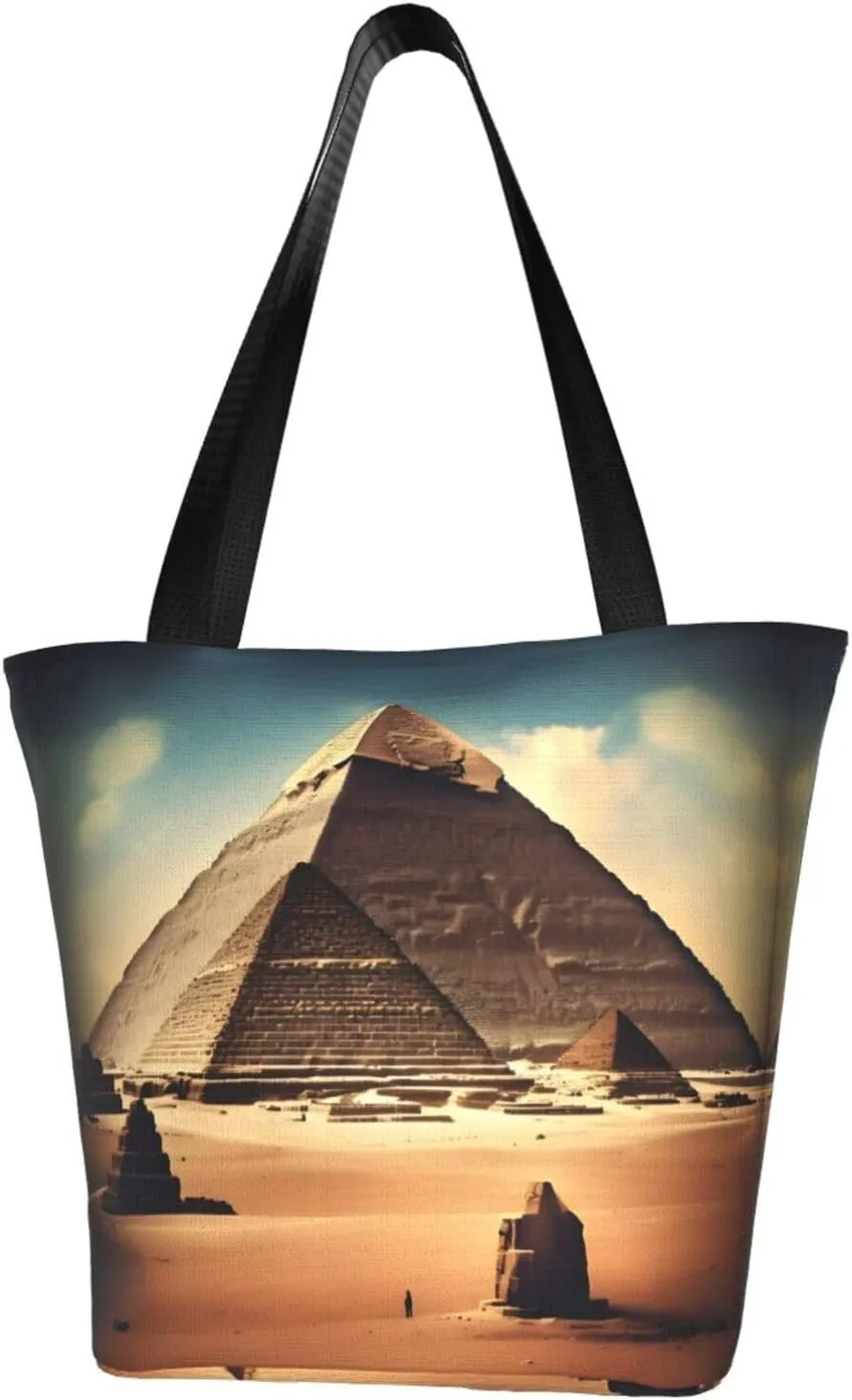 Dreaming of the Pyramids of Khufu Fashionable shoulder handbag, women's crossbody shoulder bag, suitable for weekend travel shopping shoulder bag