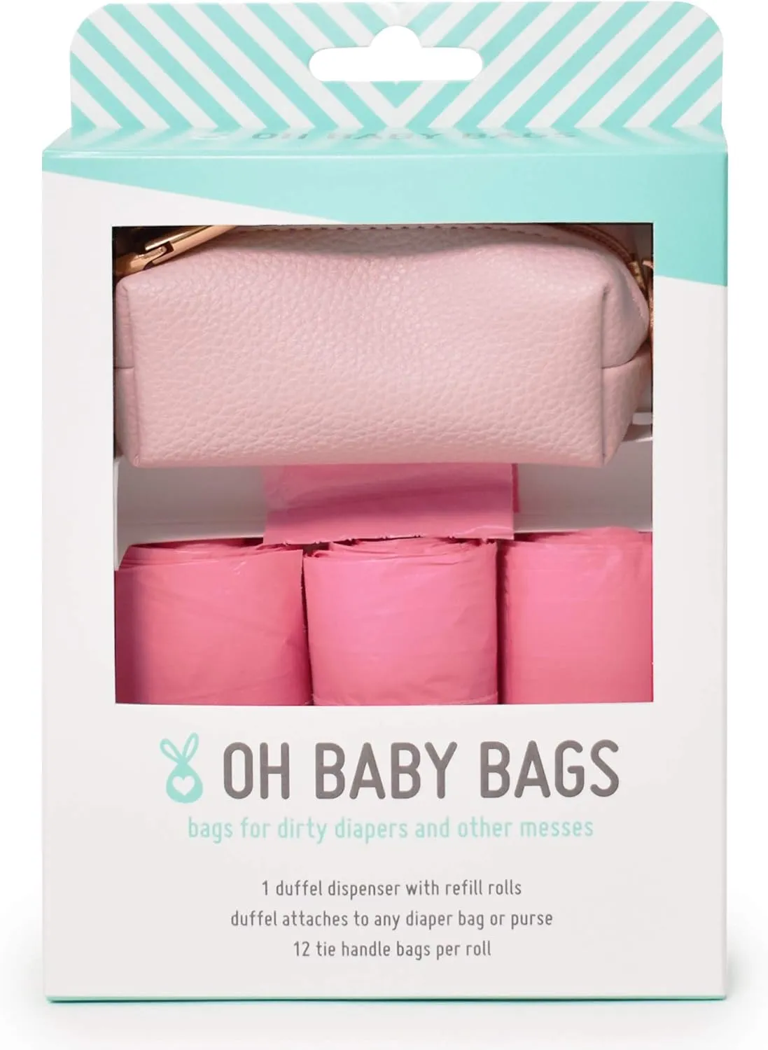 Duffel Dispenser Gift Box (Faux Leather Pink)