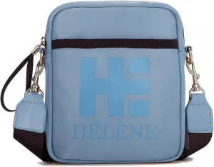 E Lightweight Unisex Crossbody Bag with Wristlet and Adjustable Shoulder Strap
