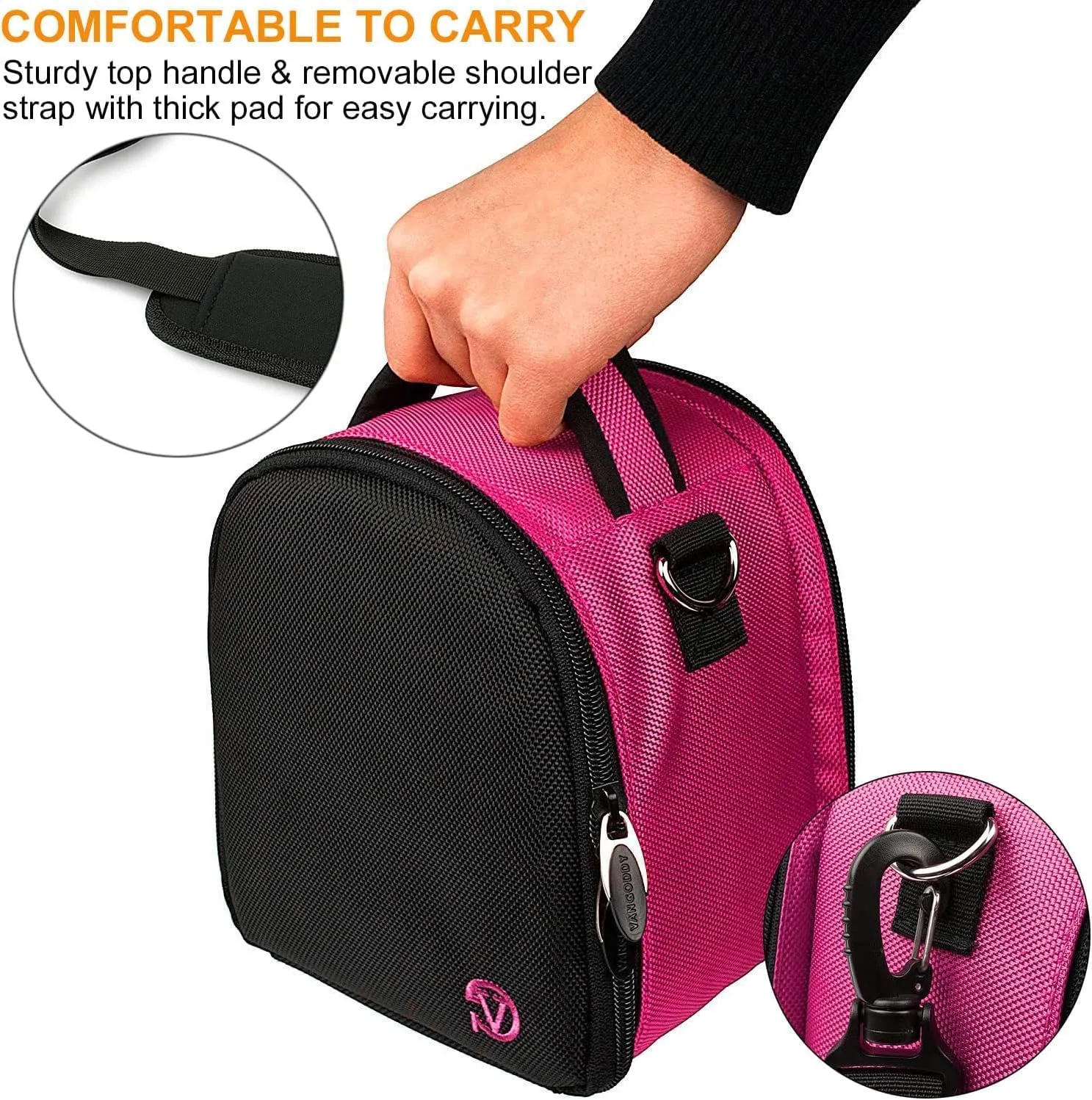 eBigValue DSLR SLR Camera Shoulder Bag Case Compatible With Alpha a6000 a6300 a6500 NEX5 NEX5N NEX6 NEX-6L/B NEX7 DSCH300/B RX10 IV