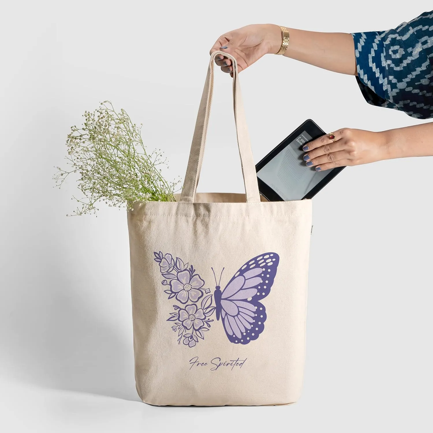 Eco Right Aesthetic Canvas Tote Bag for Women Zippered Closure, Beach, Shopping, Travel, Gifts for womens tote bag