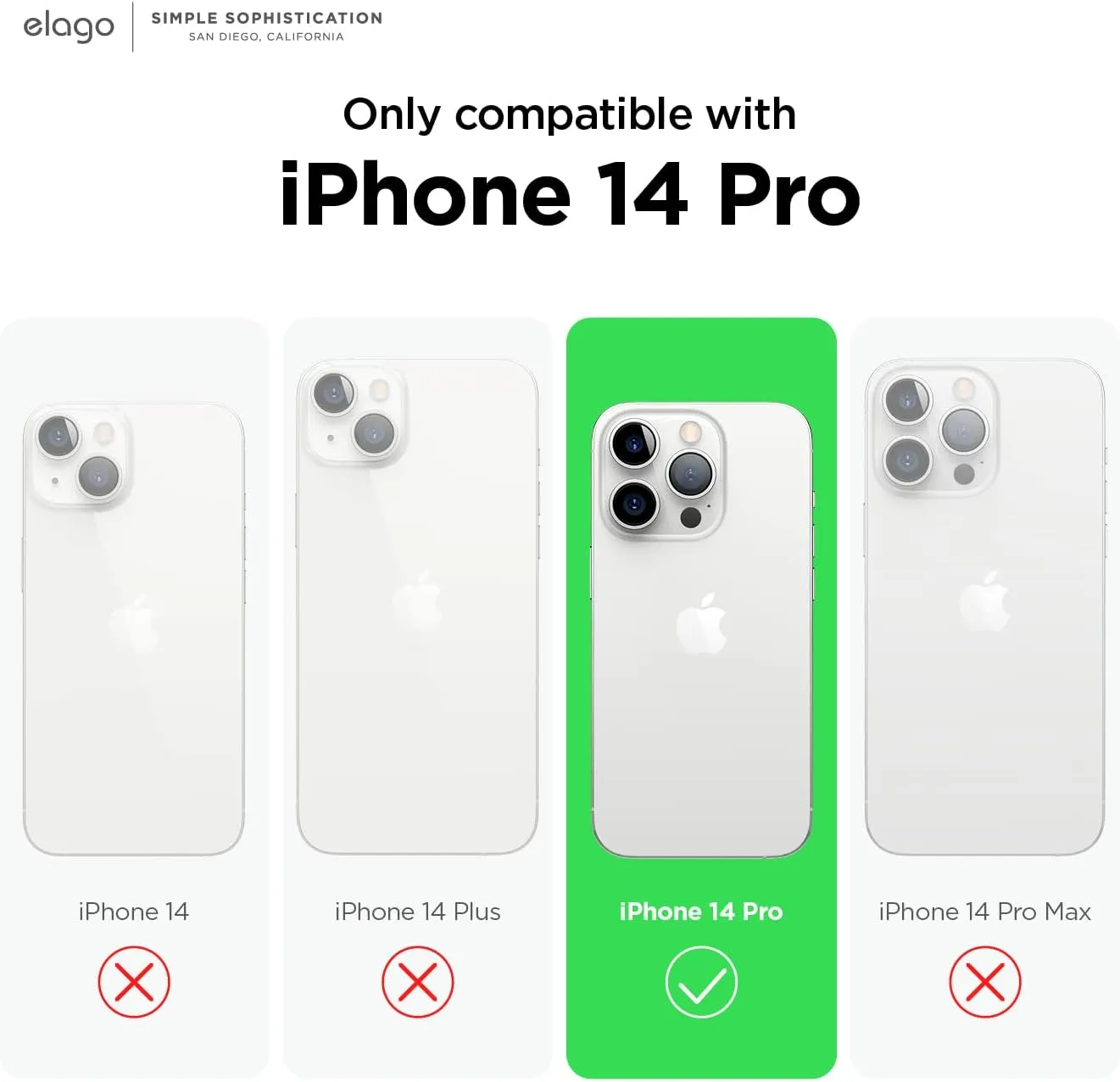 elago Compatible with iPhone 14 Pro Case, Liquid Silicone Case, Full Body Protective Cover, Shockproof, Slim Phone Case, Anti-Scratch Soft Microfiber Lining, 6.1 inch (Black)