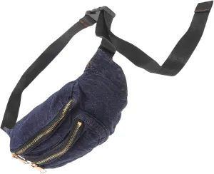 Elastic Waistband Bag Denim Pouch Crossbody Pouch Women's Bag Fashion Design